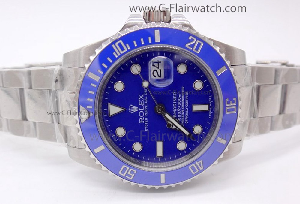 SS Blue Ceramic Rolex Submariner Watch Upgraded Noob Factory SS Blue Ceramic Rolex Submariner Watch Upgraded Noob Factory